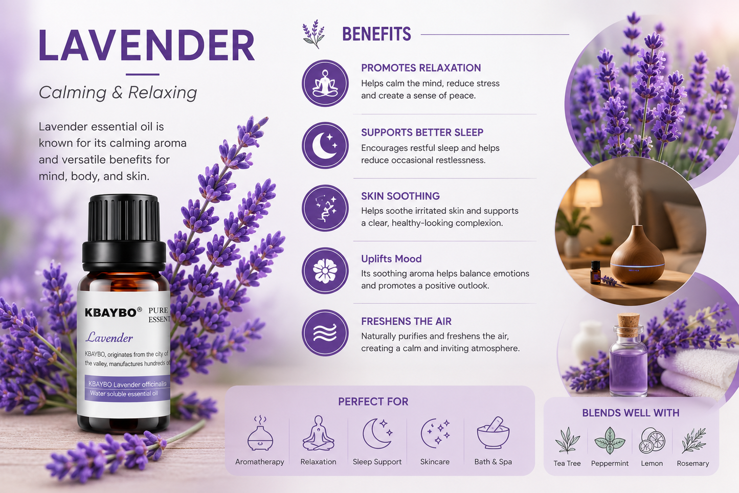 Pure Botanical Essential Oil Blend