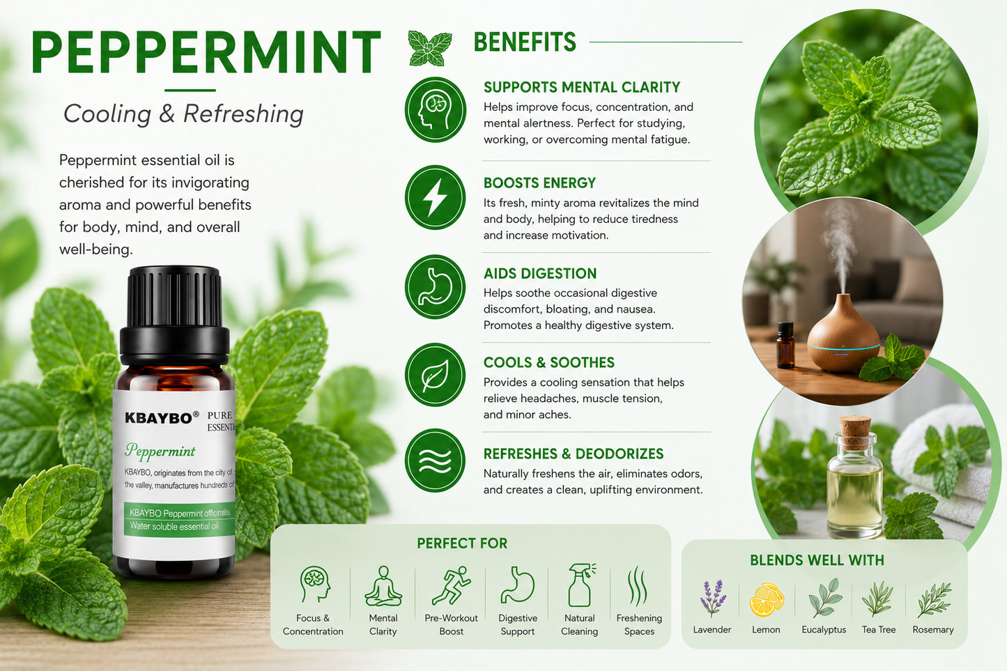Pure Botanical Essential Oil Blend