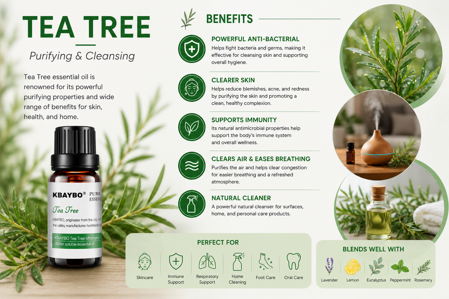 Pure Botanical Essential Oil Blend